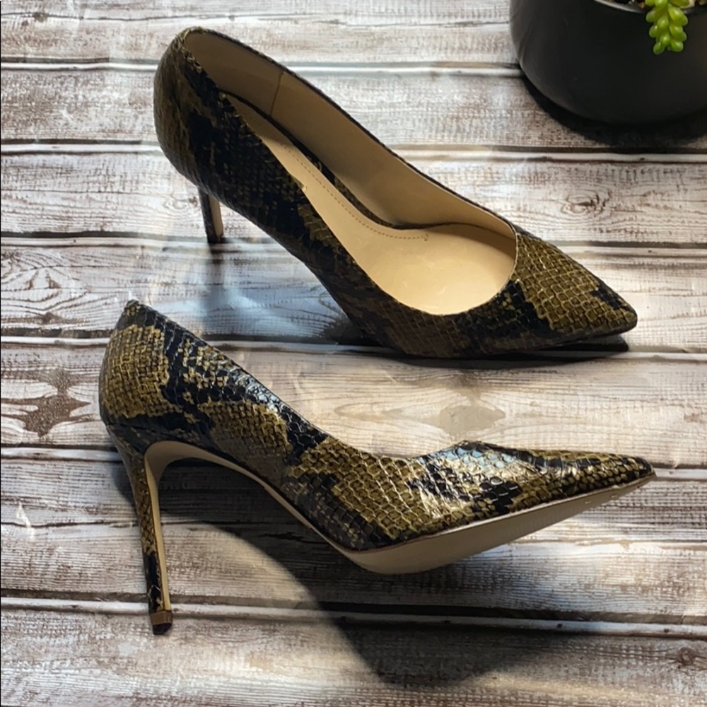 Louise Et Cie Snake Skin Pumps Heels